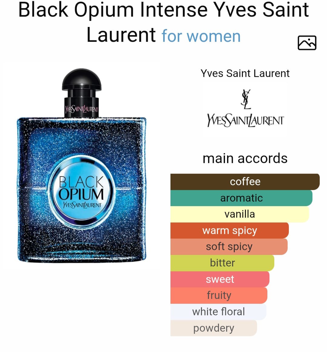 Y*es S*iint La*rentt Black O*ium Intense EDP