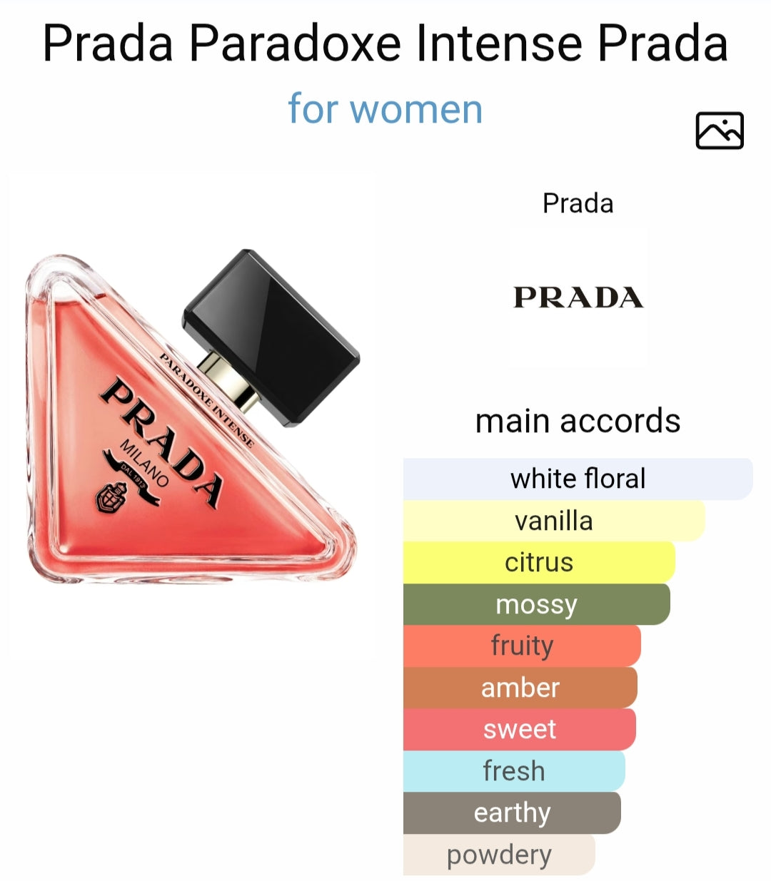 P*ADA P*radoxe intense Eau De Parfum