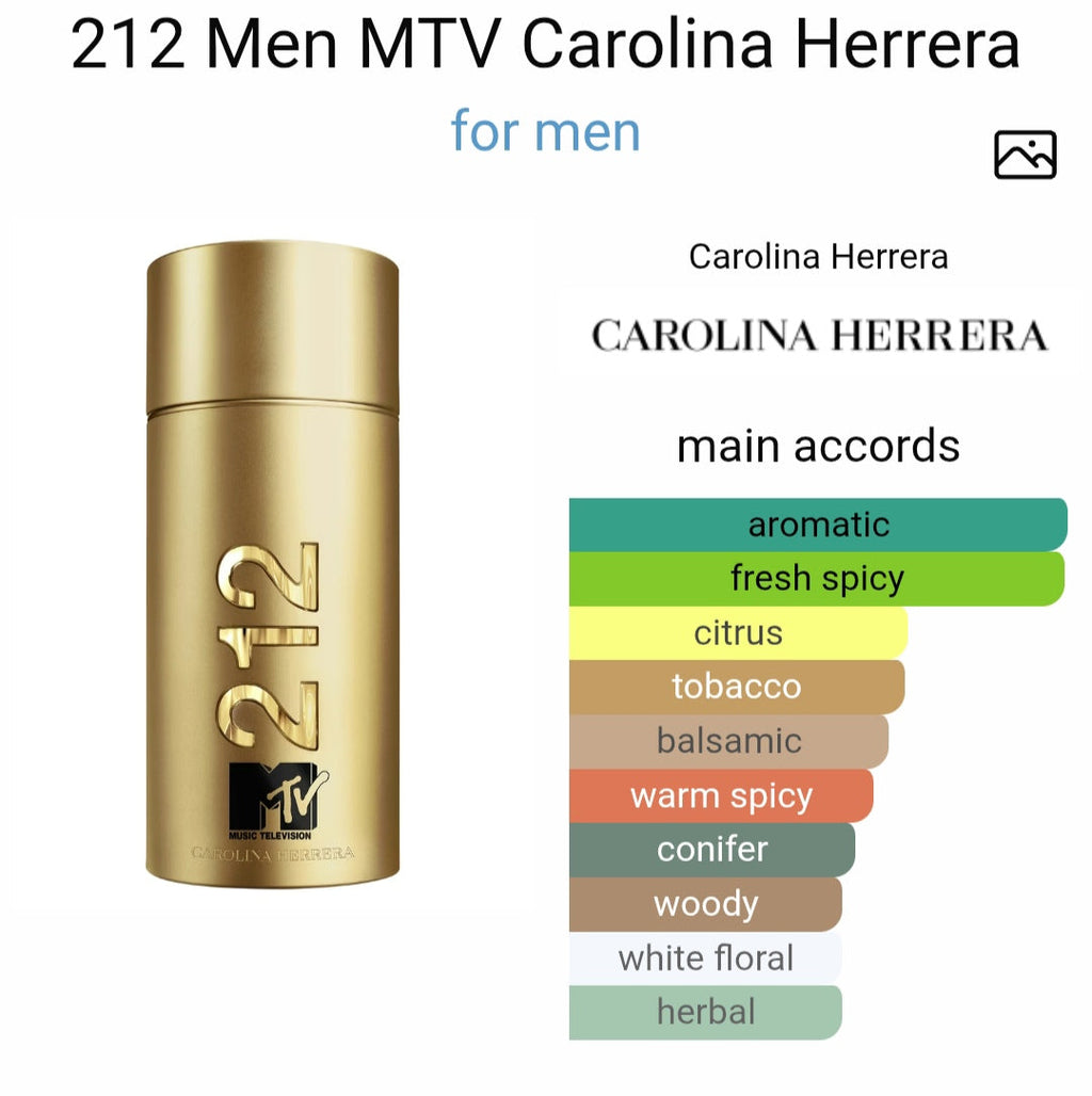 Car*lina H*reera 212 Men NYC MTV EDT