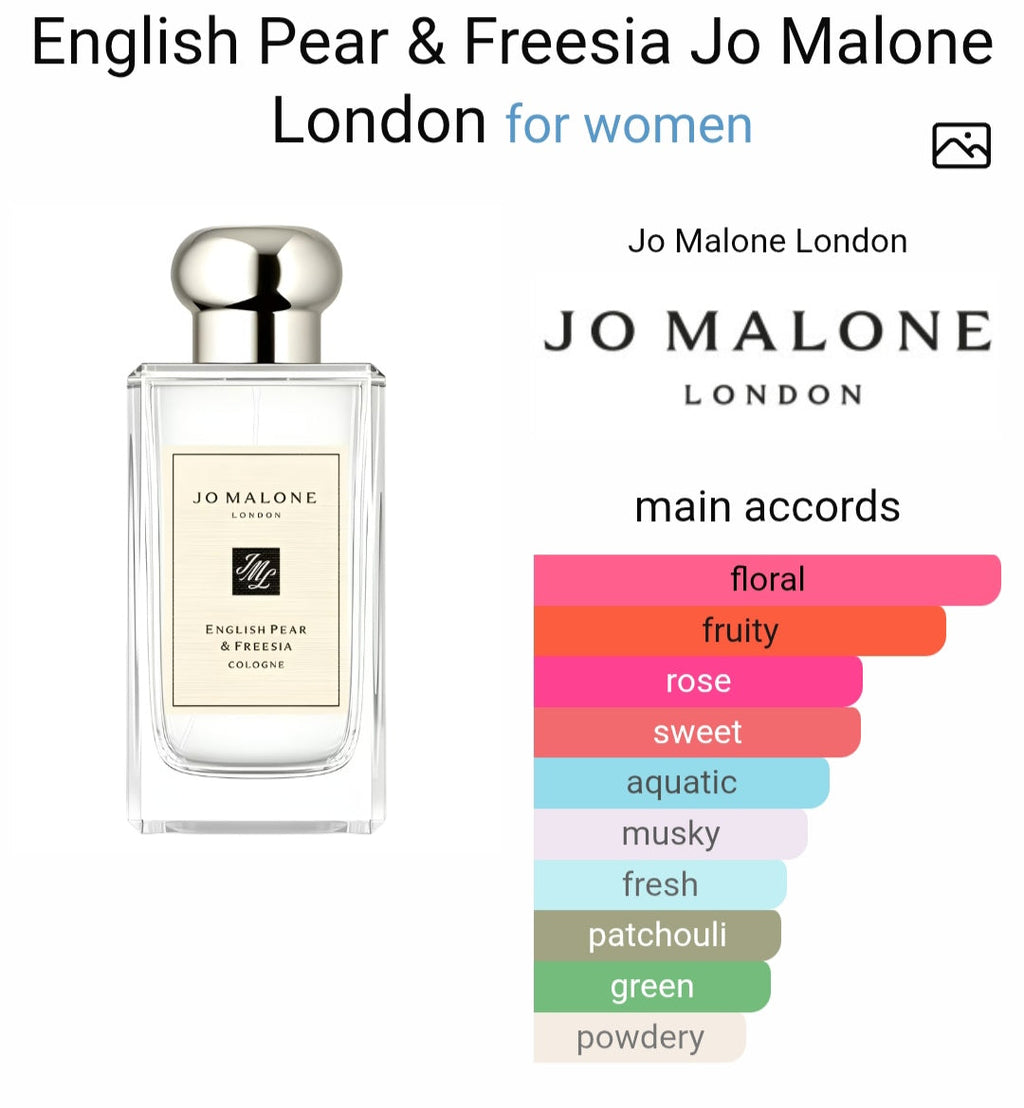 Jo M*lone English p*er and fre*ia Cologne