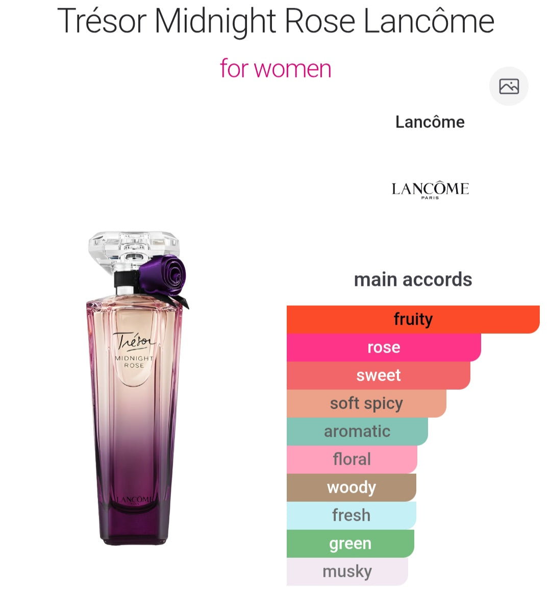 L*nc*me Tr*sor Mi*night R*se Edp