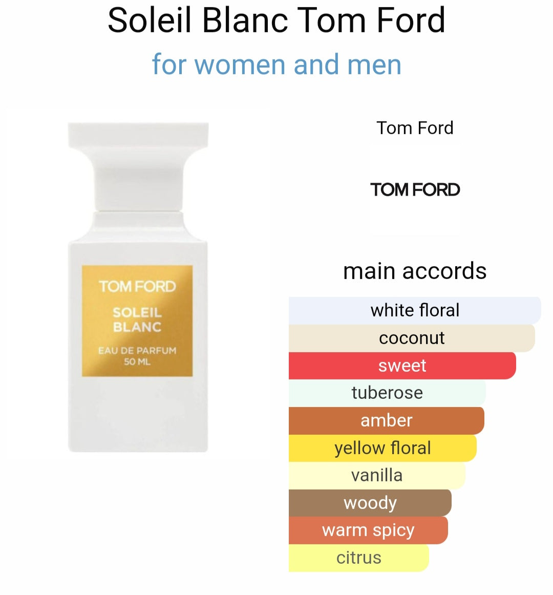 T*m Fo*d So*eil blanc Eau De Perfume