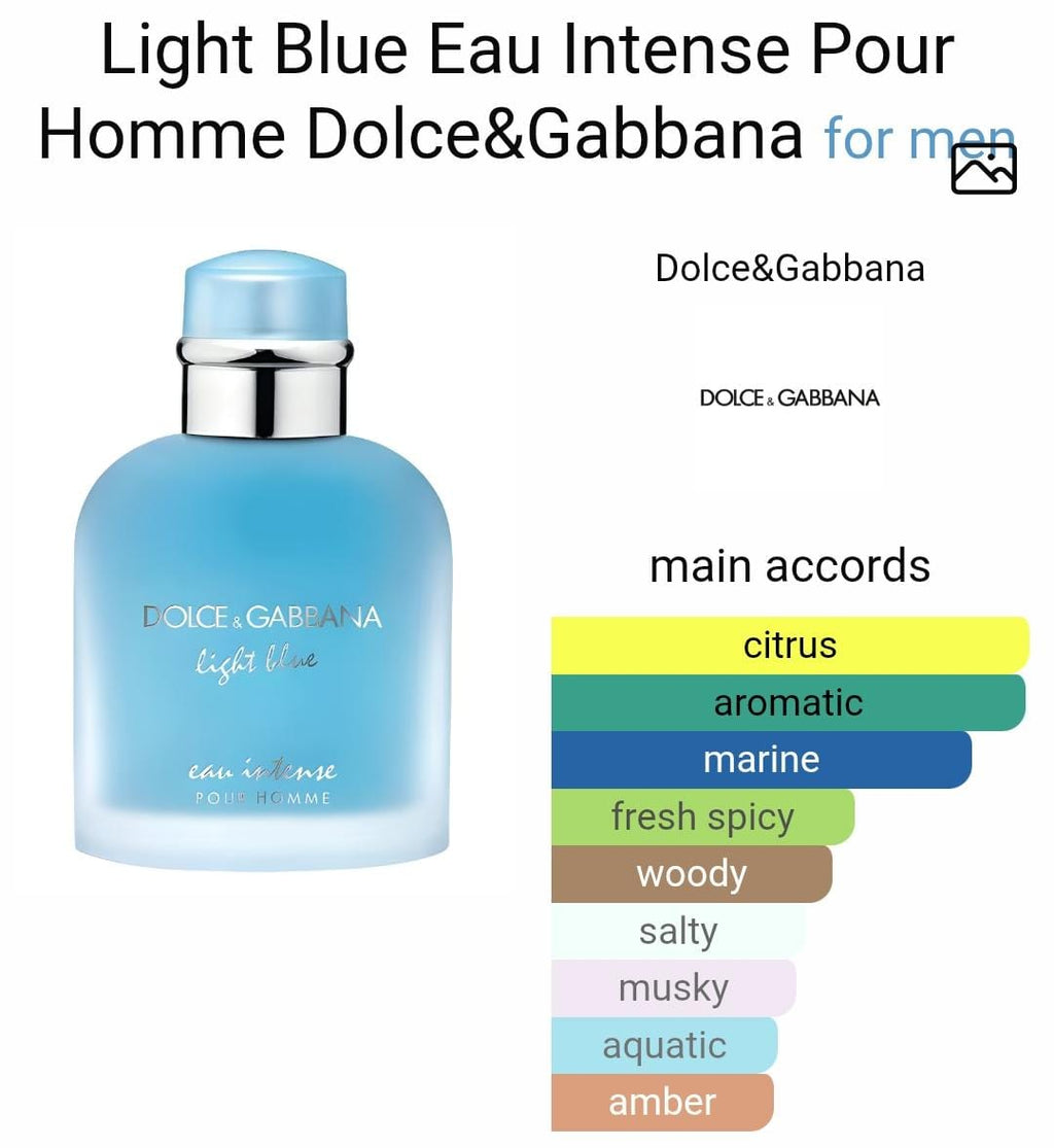 L*ght blue eau intense pour homme D*lce&G*bana