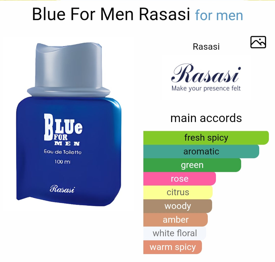 R*saasi Blluue Forr Men EDT